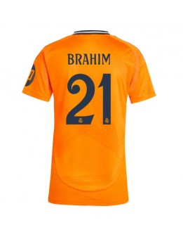 Billige Real Madrid Brahim Diaz #21 Bortedrakt Dame 2024-25 Kortermet